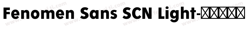 Fenomen Sans SCN Light字体转换